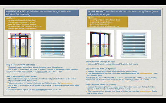 Roller Shades "Solid" Collection Blackout